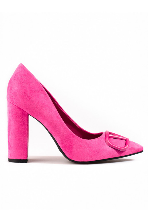 Wildlederschuhe mit hohen Absätzen Vinceza rosa