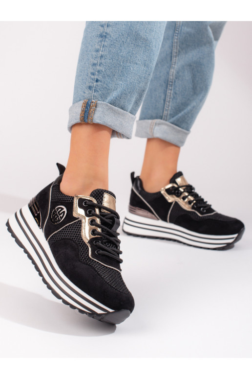 Schwarze Freizeit-Schnürschuhe für... Schwarze Freizeit-Schnürschuhe für...