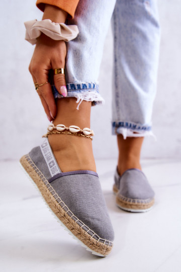 Stoff-Espadrilles im...