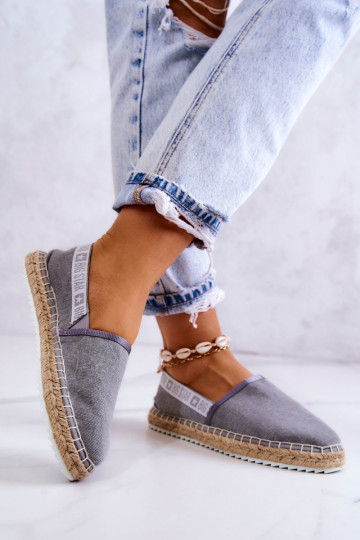 Stoff-Espadrilles im auffälligen Big Star-Grau 2