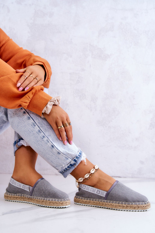 Stoff-Espadrilles im auffälligen Big...