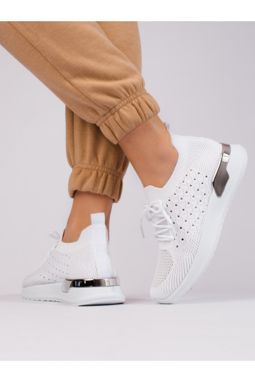 Weiße Textilschuhe Shelovet 2