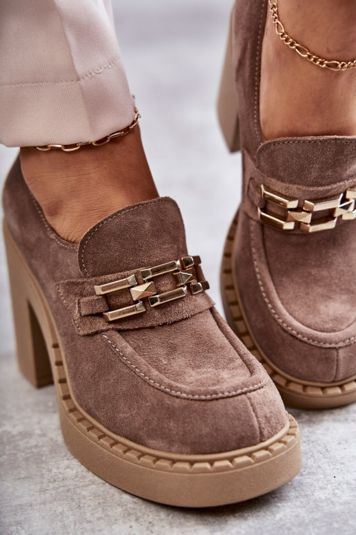 Jaime beige Wildlederstiefel mit... Jaime beige Wildlederstiefel mit...