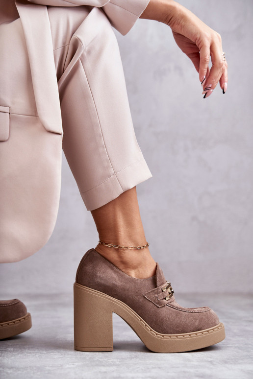 Jaime beige Wildlederstiefel mit... Jaime beige Wildlederstiefel mit...