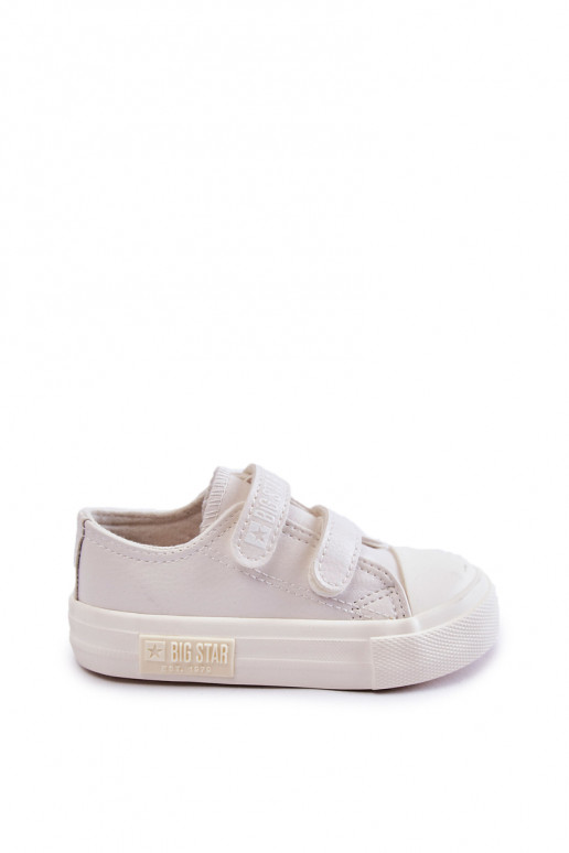 Weiße Kinder-Freizeitschuhe BIG STAR mit Klebeverschlüssen