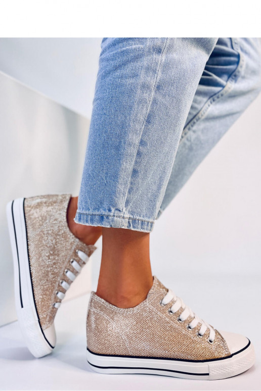 Beige lässige Plateauschuhe Beige lässige Plateauschuhe