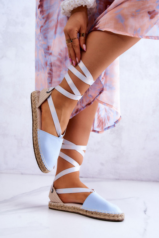 Blaue Schnür-Espadrilles Big Star