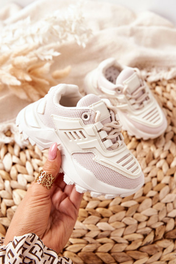 Freak Out Kinder-Sneaker in heller Sandfarbe