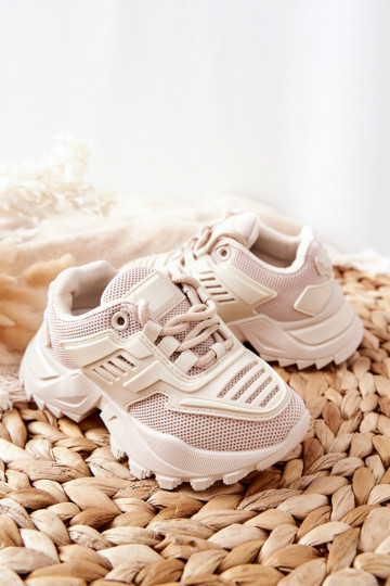 Freak Out Kinder-Sneaker in heller Sandfarbe 2