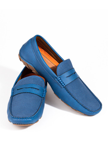 Herrenmokassins Shelovet blau