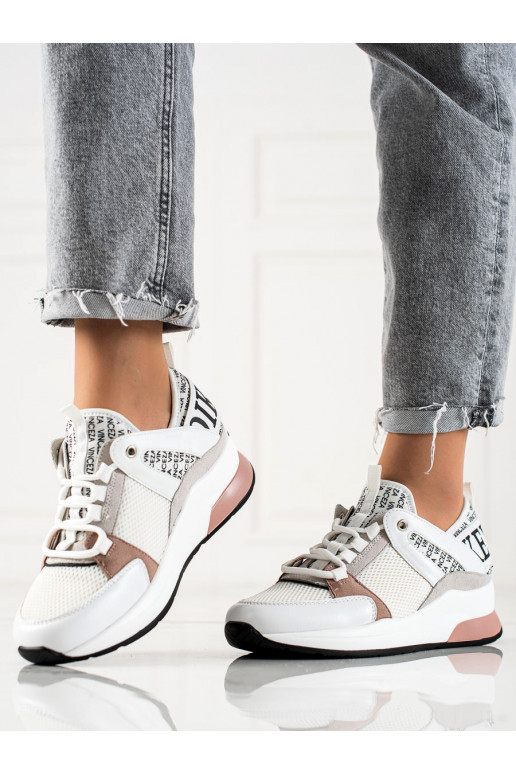 Weiße Freizeitschuhe für Damen von...