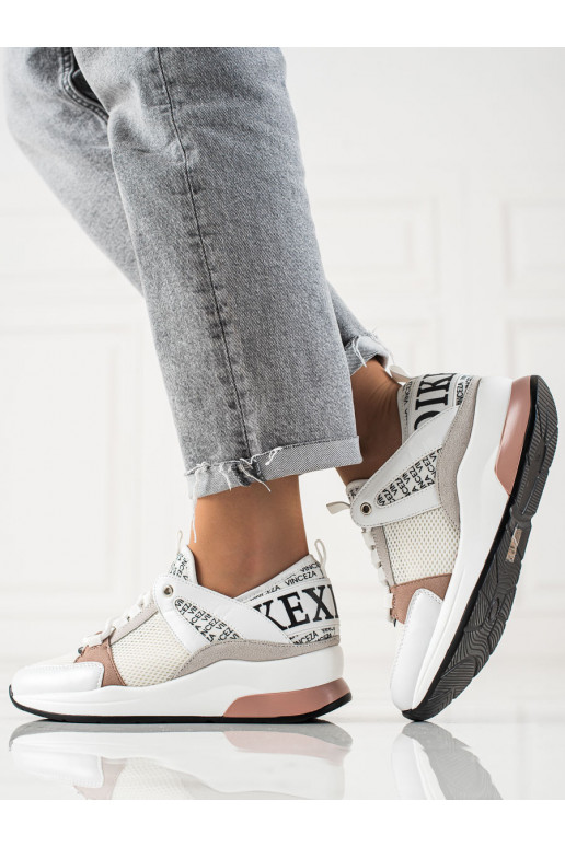 Weiße Freizeitschuhe für Damen von...