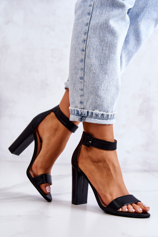 Schwarze Stöckelschuhe Georgina