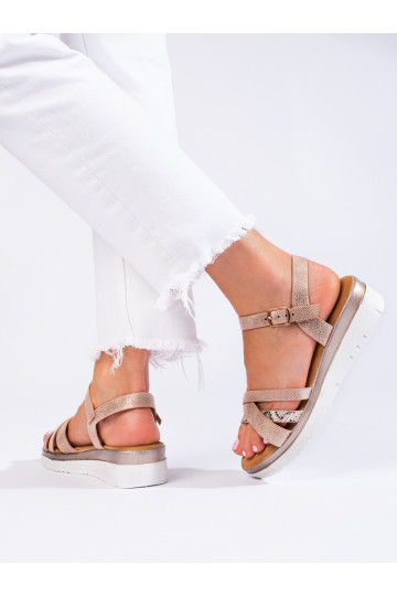 Beigefarbene Shelovet-Sandalen 2