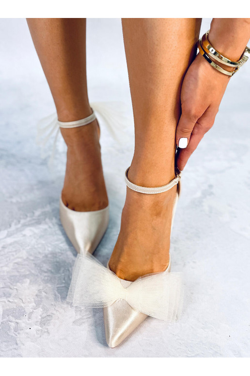 High Heels mit Tüllband SHEENA BEIGE