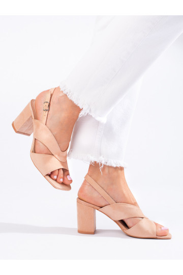Wildlederschuhe beige Vinceza