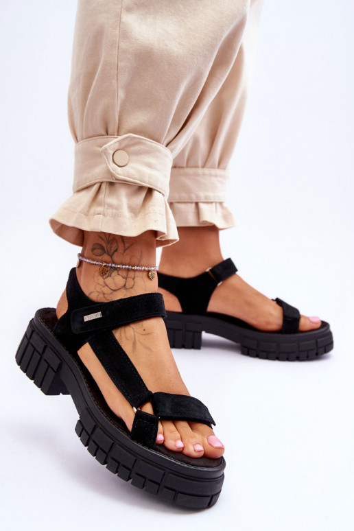 Bequeme Wildledersandalen Big Star in... Bequeme Wildledersandalen Big Star in...