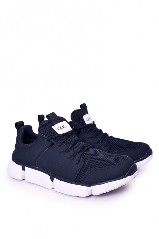 Dunkelblaue Sport-Sneaker-Schuhe für Herren
