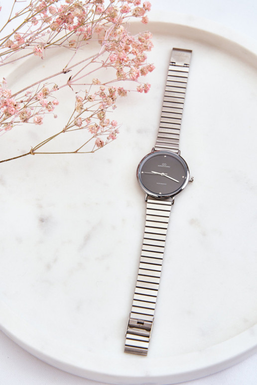 Damenuhr in grau-schwarzer Farbe... Damenuhr in grau-schwarzer Farbe...