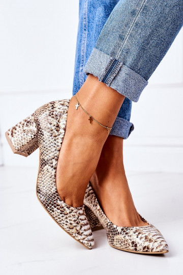 Schuhe in Goldfarbe mit... 2