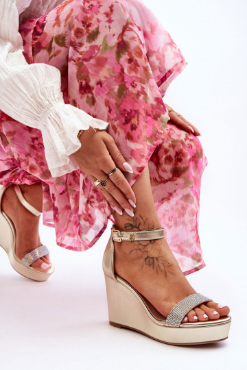 Goldfarbene Sandalen Arwen... 2