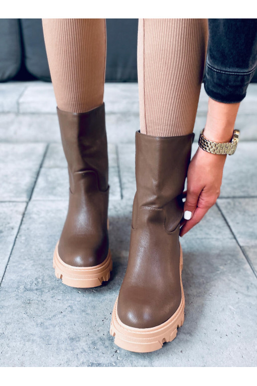 Braune Damenstiefel JOWITA GREEN