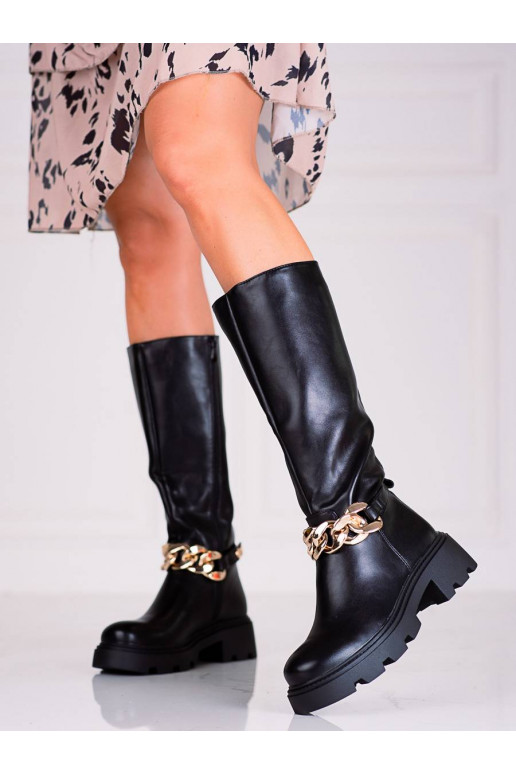 Shelovet Stiefeletten mit Kette Shelovet Stiefeletten mit Kette