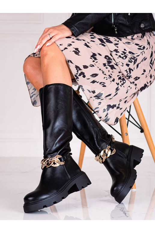 Shelovet Stiefeletten mit Kette Shelovet Stiefeletten mit Kette