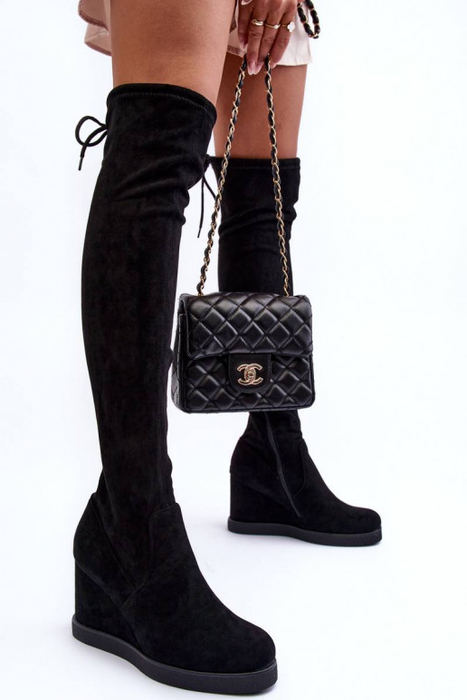 Wildlederstiefel schwarze Farbe Mephal Wildlederstiefel schwarze Farbe Mephal