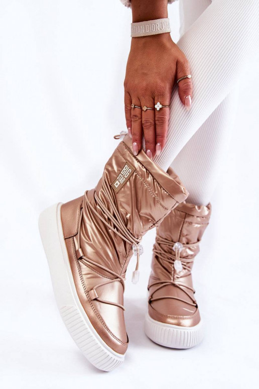 Beheizte Schneestiefel Big Star beige Beheizte Schneestiefel Big Star beige