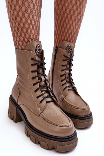 Beheizte Stiefel braun...