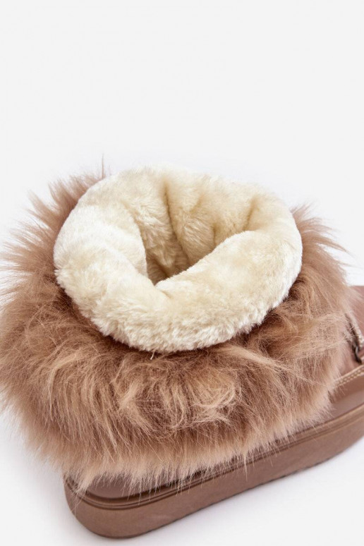 Schneestiefel mit Schnürsenkel beige... Schneestiefel mit Schnürsenkel beige...