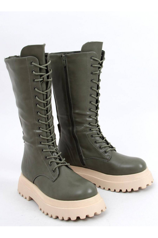Lange Stiefel mit Schnürsenkeln ZONA GREEN