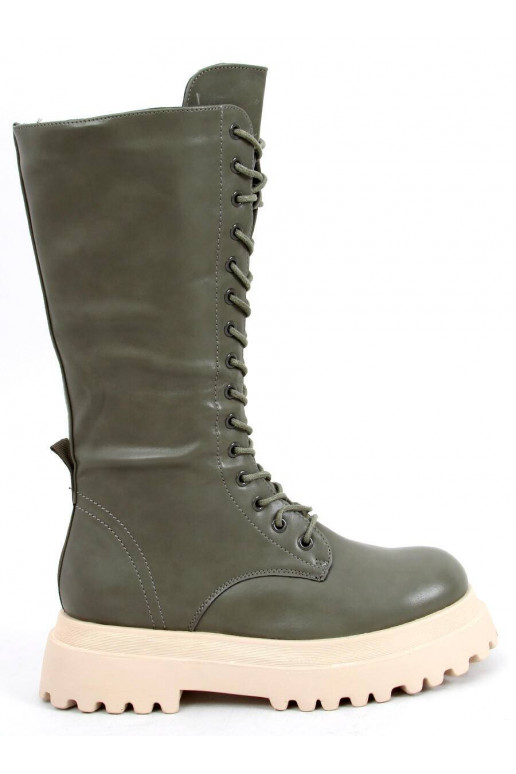Lange Stiefel mit Schnürsenkeln ZONA GREEN