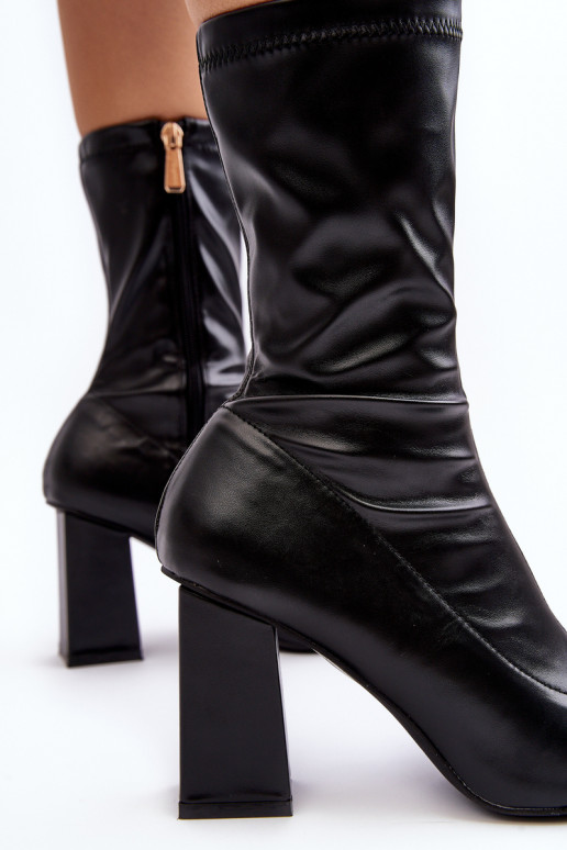 Schwarze Glavina-Stiefel für Damen