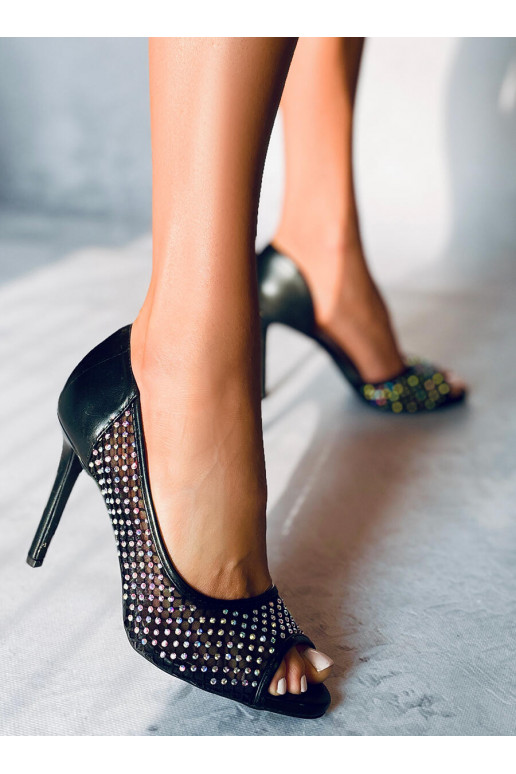 Schuhe mit hohen Absätzen GLAS SCHWARZ