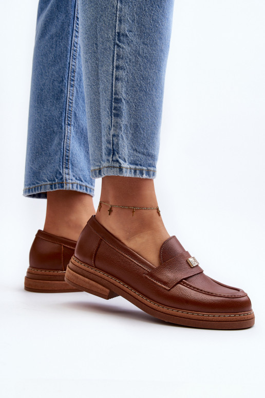 Braune Mokassins für Damen Braune Mokassins für Damen