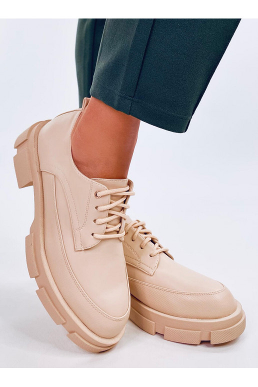 Mokassins mit erhöhter Sohle UNNA BEIGE