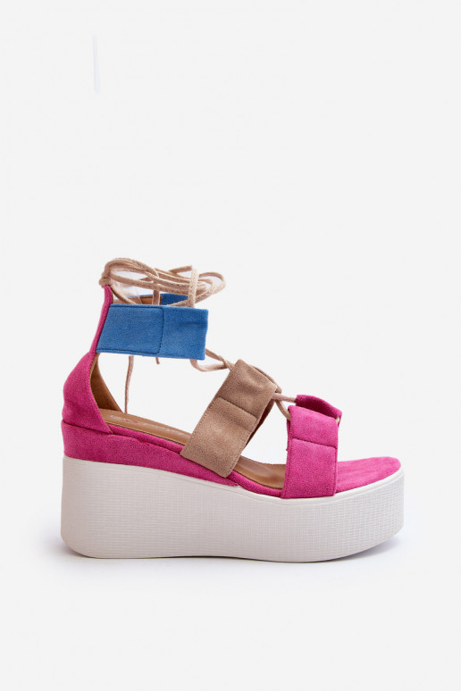 Damensandalen mit Riemen in rosa... Damensandalen mit Riemen in rosa...