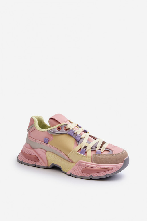 Snekersy-Schuhe mit massiver Sohle in...