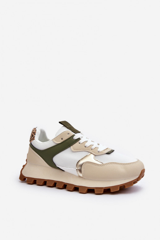 Sneakers Modell Schuhe Sand - grüne Farbe Ralita