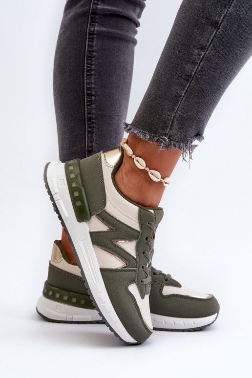 Turnschuhe Modell Schuhe grüne Farbe Kaimans