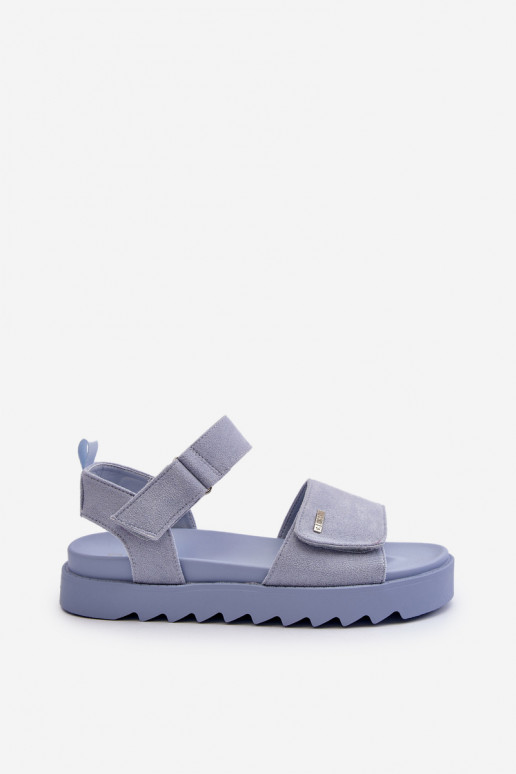 Wildledersandalen mit Plateau Big... Wildledersandalen mit Plateau Big...