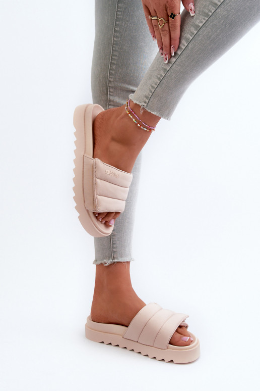 Sandalen mit Plateau Big Star beige Sandalen mit Plateau Big Star beige