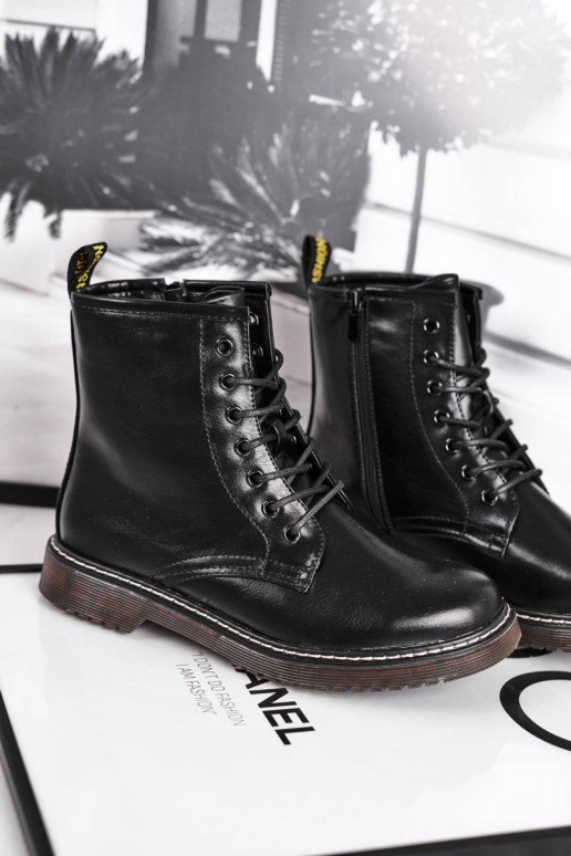 Schwarze Marita-Stiefel für Damen Schwarze Marita-Stiefel für Damen