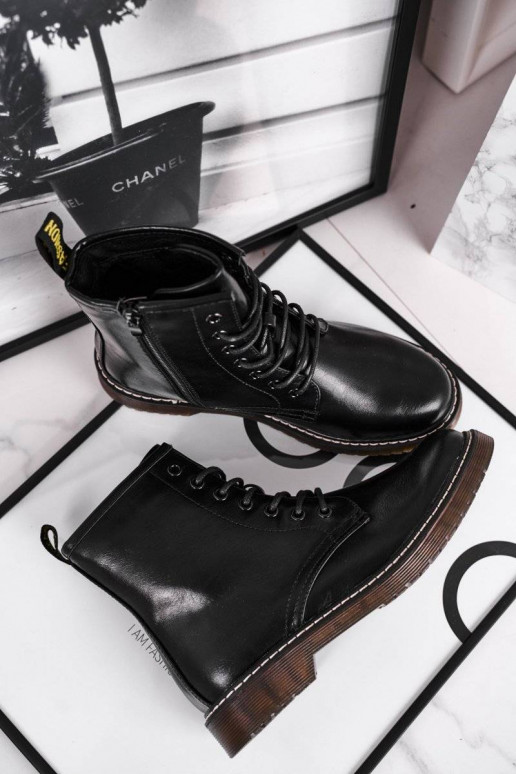 Schwarze Marita-Stiefel für Damen Schwarze Marita-Stiefel für Damen