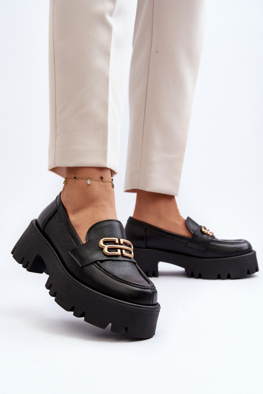 Zazoo Mokassins in Schwarz Zazoo Mokassins in Schwarz