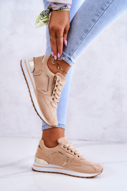 Plateau-Sneaker in Beige von Riverside Plateau-Sneaker in Beige von Riverside