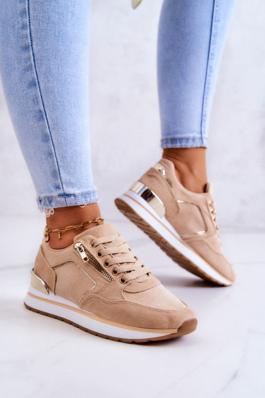 Plateau-Sneaker in Beige von Riverside Plateau-Sneaker in Beige von Riverside