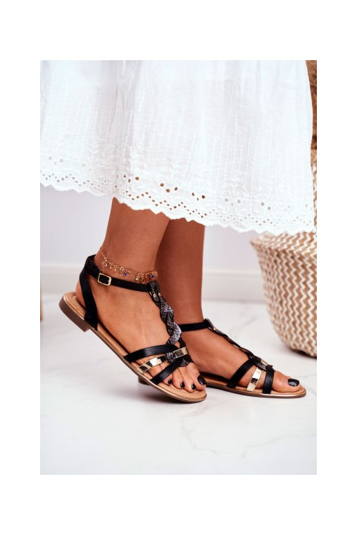 Schwarze Sandalen Schwarze Sandalen